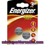 Energizer Modelo 2025 3 Voltios Blister 2 Unidades
