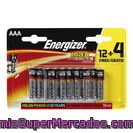 Energizer Pila Alcalina Aaa Blíster 12 + 4 Uds