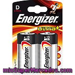 Energizer Ultra+ Pila Alcalina (lr20 - Mn1300) +d Blister 2 Unidades