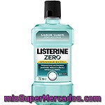 Enjuage Bucal Con Sabor Menta Suave (proporciona Una Limpieza Profunda, Reduce La Placa Y Refresca El Aliento) Listerine Zero 250 Mililitros