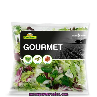 Ensalada Gourmet (escarola Rizada, Canonigo, Radicchio), Verdifresh, Bolsa 175 G