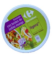 Ensalada Ligera Atún Brotes De Soja Carrefour 250 G.