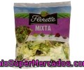 Ensalada Mixta Con Escarola Rizada, Brote Espinaca, Rúcula, Lollo Rojo Y Col Lombarda Florette 150 Gramos