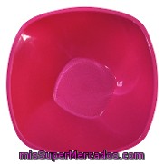 Ensaladeras Plástico Fucsia 28x9 Cm Carrefour Home 2ud