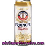 Erdinger Cerveza De Trigo Turbia Alemana Lata 50 Cl