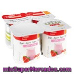 Eroski Basic Yogur Sabor Fresa 4x125g