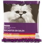 Eroski Comida Gato Salses Sobres Pack4x100g