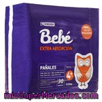 Eroski Pañal Extra Absorción T4 9-15kg 30u