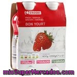 Eroski Yogur Líquido Bon Yourt Fresa 4x180g