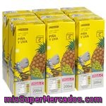 Eroski Zumo De Piña-manzana-uva 3x20cl