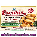 Escuris Mejillones En Escabeche De Las Rias Gallegas Fritos 10-12 Piezas Lata 70 G Neto Escurrido