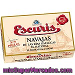 Escuris Navajas Al Natural De Las Rías 6-8 Piezas Lata 65 G Neto Escurrido