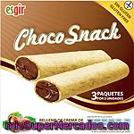 Esgir Choco Snack Barritas Rellenas De Crema De Cacao Con Avellanas Sin Gluten Envase 75 G