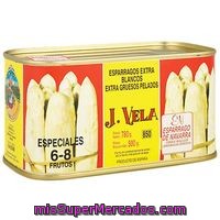 Espárrago Blanco Ext. Grueso D.o. 6/8 Piezas Vela, Lata 500 G