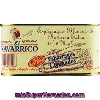 Espárrago D.o. 13/16 Piezas El Navarrico, Lata 500 Gr