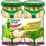 Espárragos Cortos Blancos Gigante Verde Pack 2x100 G.