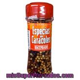Especias Caracoles (tapón Marron), Hacendado, Tarro 35 G