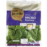 Espinaca Micro Eroski Faccile, Bolsa 250 G