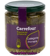 Espinacas Al Natural Carrefour 425 G.