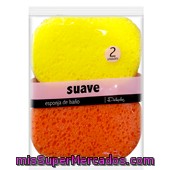 Esponja Baño Suave, Deliplus, Pack 2 U