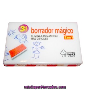 Esponja Borrador Magico, Bosque Verde, Pack 3 U