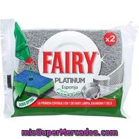 Esponja Platinun Fairy, Pack 2 Unid.