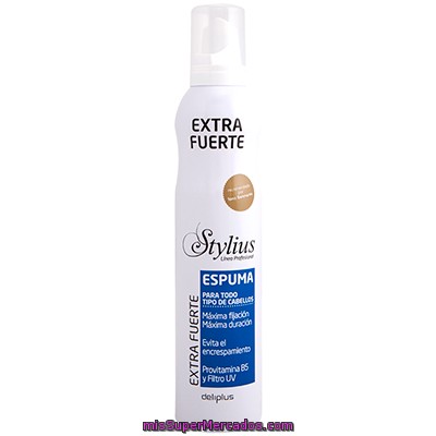 Espuma Cabello Extrafuerte Stylius, Deliplus, Bote 300 Cc