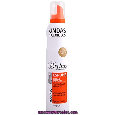 Espuma Cabello Ondulado Stylius, Deliplus, Bote 300 Cc