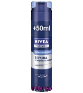 Espuma De Afeitar Hidratante Para Piel Normal A Seca Nivea 200 Ml.