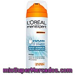 Espuma De Afeitar Mineral Sensitive Men Expert, Spray 200 Ml