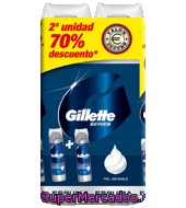 Espuma Series Piel Sensible Duplo Gillette Pack De 2x250 Ml.