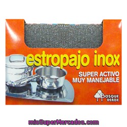 Estropajo Acero Inoxidable Almohadilla, Bosque Verde, U