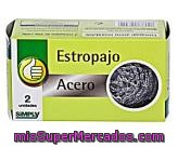 Estropajo Acero Producto Económico Alcampo 2 Unidades