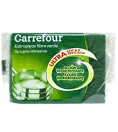 Estropajo Fibra Verde Carrefour 4 Ud.