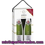 Estuche De Cava Con 2 Botellas Anna De Codorniu 75 Centilitros