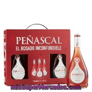 Estuche De Vino De Aguja Rosado Peñascal Pack 3x75 Cl.