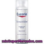 Eucerin Dermatoclean Tónico Facial Sin Alcohol, Que Refresca Y Ayuda A Oxigenar La Piel Frasco 200 Ml