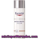 Eucerin Hyaluron-filler Cc Cream Tono Medio Crema De Día Antiarrugas Con Pigmentos Dosificador 50 Ml