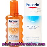 Eucerin Sun Spray Transparent Fps50 Piel Sensible Protector Solar Transparente, No Graso Frasco 200 Ml Para Piel Normal Y Grasa