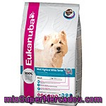 Eukanuba West Highland Terrier Alimento Completo Para Perros Adultos De Raza West Hightland White Terrier Y Schnauzer Bolsa 2,5 Kg