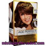 Excellence Age Perfect Tinte Castaño Claro Dorado Sutil Nº 5.03 Crema Color En Matices Caja 1 Unidad Para Cabellos Maduros Y Con Canas