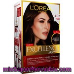 Excellence Legends Tinte Castaño Ceniza Nº 4.02 Crema Color Triple Cuidado Avanzado Caja 1 Unidad