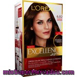 Excellence Legends Tinte Castaño Muy Claro Ceniza Nº 6.02 Crema Color Triple Cuidado Avanzado Caja 1 Unidad