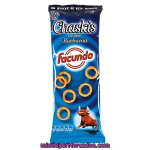 Facundo Chaskis Con Sabor Barbacoa Bolsa 100 G