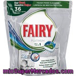 Fairy Detergente Lavavajillas Platinum Todo En 1 Envase 36 Pastillas