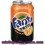 Fanta Zero Refresco De Naranja Sin Azúcar Lata 33 Cl