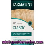 Farmatint Classic Coloración Permanente De Alta Tolerancia Color 10n Rubio Platino Caja 1 Unidad