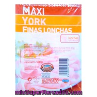 Fiambre Cocido Lonchas Finas Maxi, Hacendado, Paquete 500 G