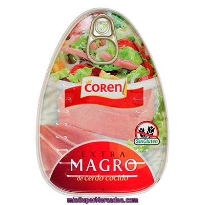 Fiambre Magro Cerdo Conserva, Coren, Lata 220 G