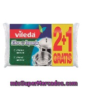 Fibra Con Esponja Vileda 2+1